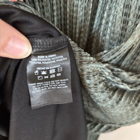 Sabina Musayev Textured Renaissance Green Maxi Dress Size M - Picture 5 of 14